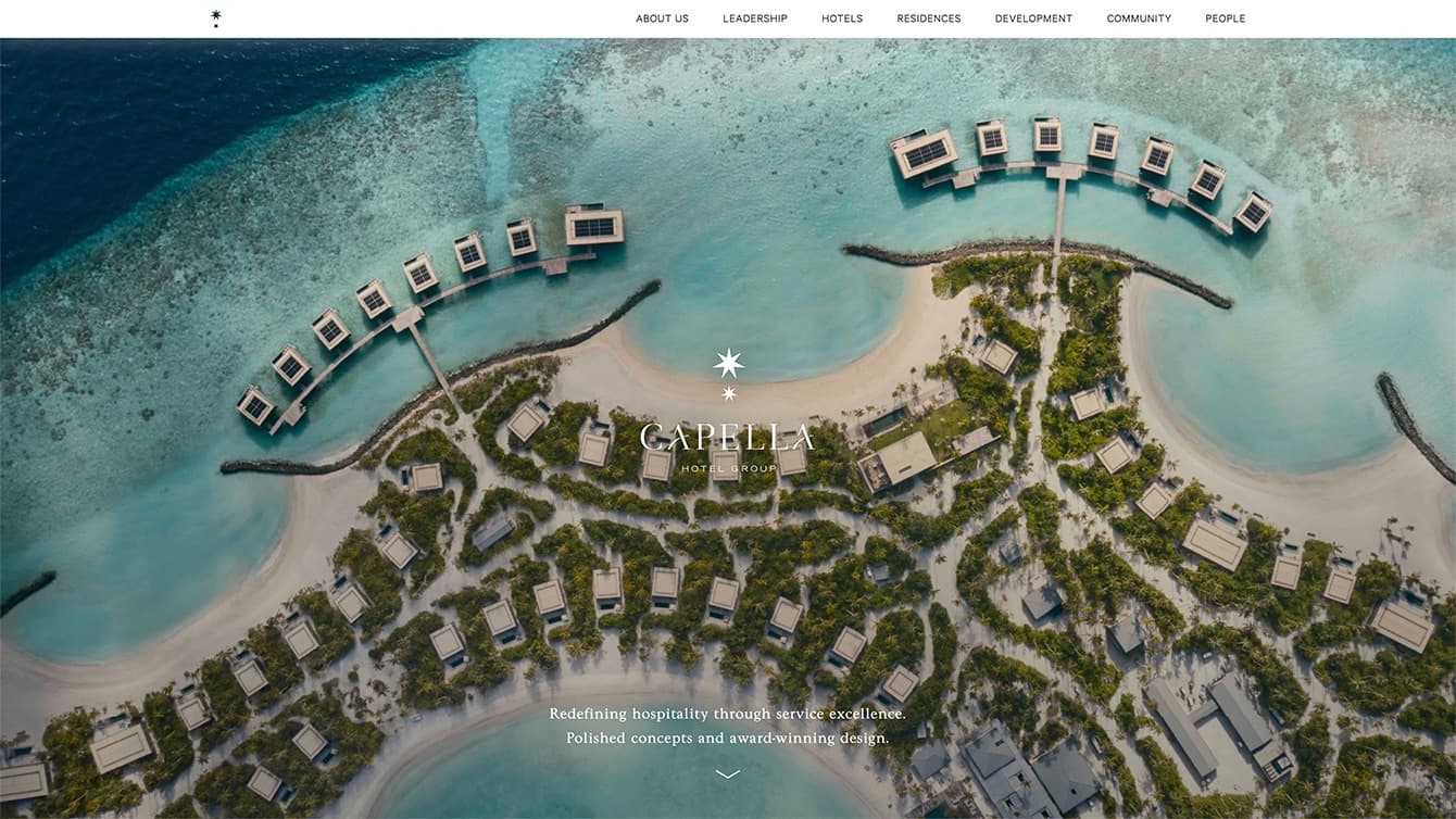 Project - Capella Hotel Group Homepage