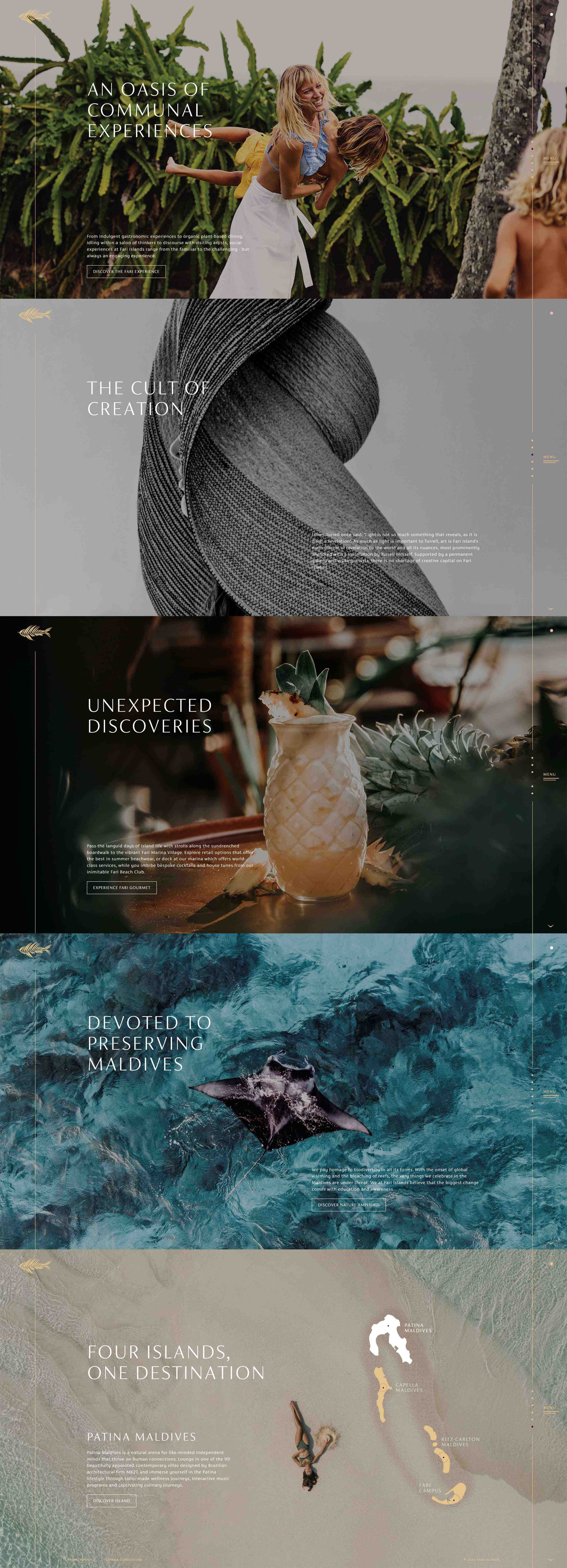 Project - Fari Islands Homepage