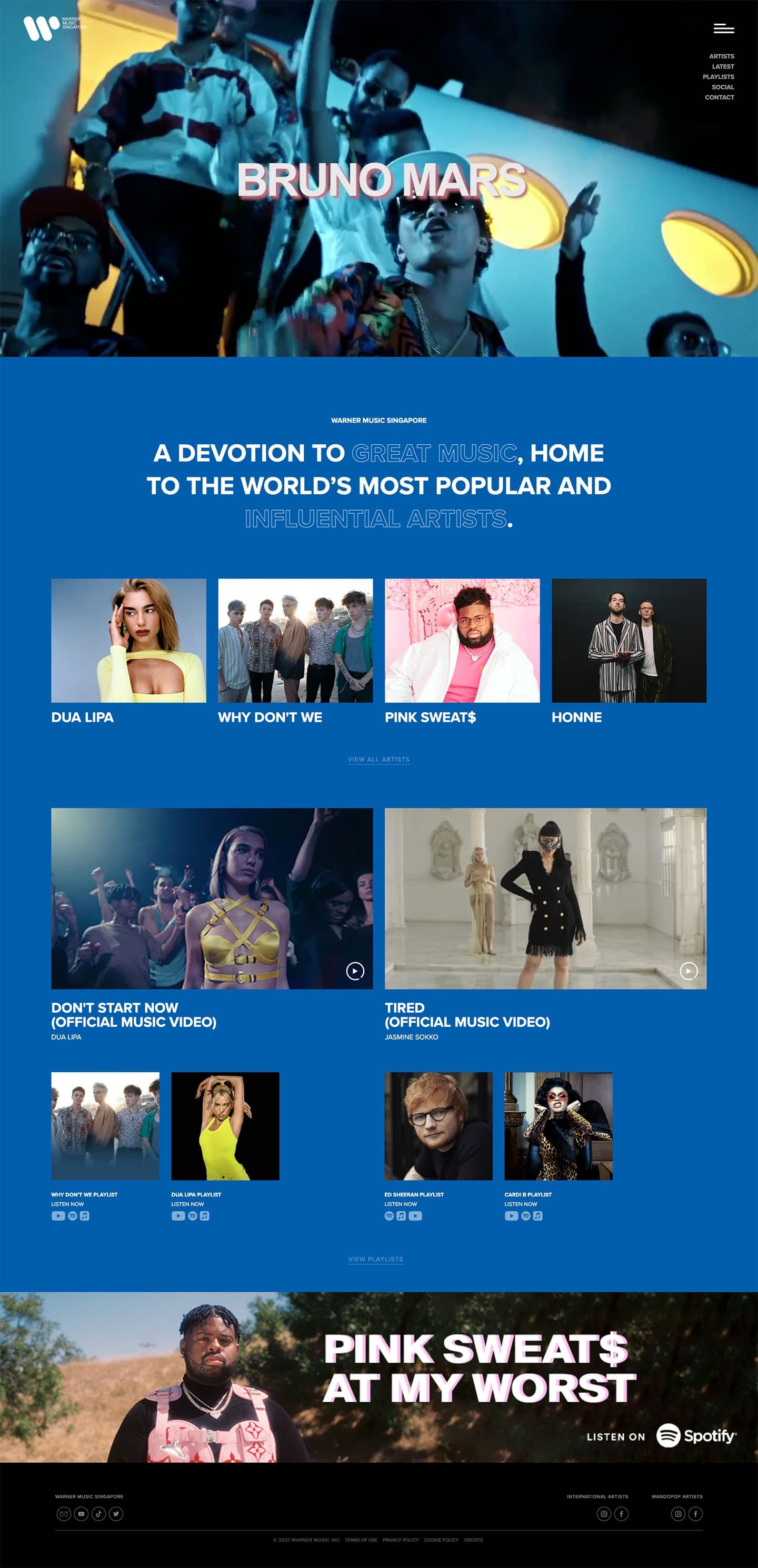 Warner Music - Homepage