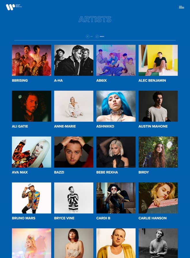Warner Music - Artists